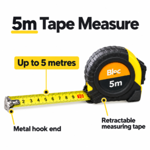 Bloc 5m Tape Measure – Metric & Imperial