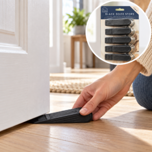 My House & Home Black Door Stops – 5 Pack