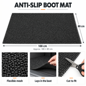 Autorev Anti-Slip Car Boot Mat – 100 × 80cm