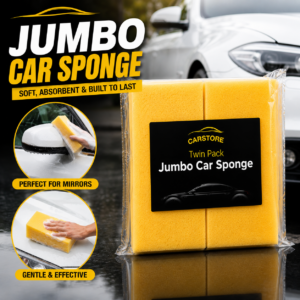 Jumbo Vehicle Wash Sponges – 2-Pack for Car Cleaning