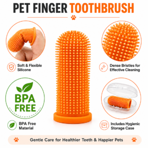 Soft Silicone Finger Toothbrush – Dental Care for Dogs & Cats