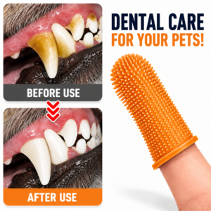 Soft Silicone Finger Toothbrush – Dental Care for Dogs & Cats
