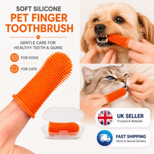 Soft Silicone Finger Toothbrush – Dental Care for Dogs & Cats