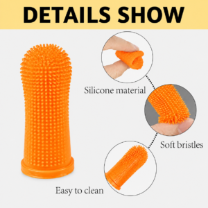 Soft Silicone Finger Toothbrush – Dental Care for Dogs & Cats