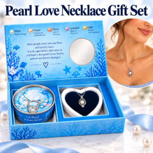 DIY Wish Pearl Necklace Gift Sets Cultured Pearl & Lotus Locket Gift Set