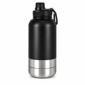 Portable Dog Water Bottles – 2-Pack Black & Green