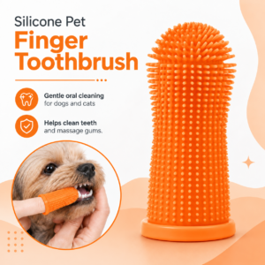 Soft Silicone Finger Toothbrush – Dental Care for Dogs & Cats