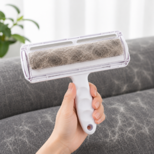 Two-Way Pet Fur Remover Roller – Reusable Furniture & Clothing Tool