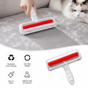 Two-Way Pet Fur Remover Roller – Reusable Furniture & Clothing Tool
