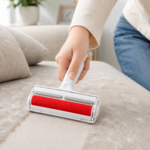 Two-Way Pet Fur Remover Roller – Reusable Furniture & Clothing Tool