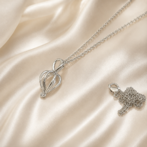 DIY Wish Pearl Necklace Gift Sets Cultured Pearl & Lotus Locket Gift Set