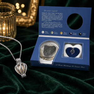 DIY Wish Pearl Necklace Gift Sets Cultured Pearl & Lotus Locket Gift Set