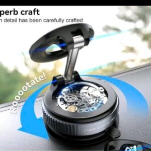360° Vacuum Magnetic Phone Holder – Foldable Suction Mount for Smooth Surfaces
