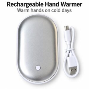 2-in-1 Rechargeable Hand Warmer & 5000mAh Power Bank – Portable Pocket Heater