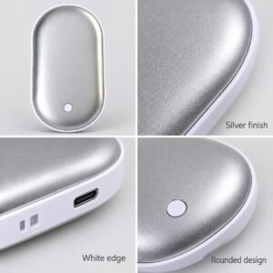 2-in-1 Rechargeable Hand Warmer & 5000mAh Power Bank – Portable Pocket Heater
