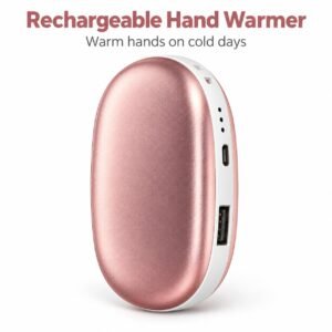 2-in-1 Rechargeable Hand Warmer & 5000mAh Power Bank – Portable Pocket Heater