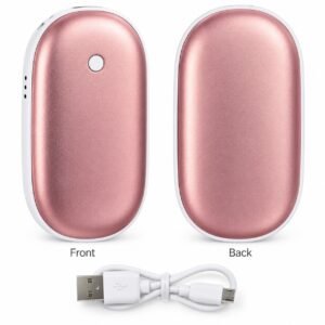 2-in-1 Rechargeable Hand Warmer & 5000mAh Power Bank – Portable Pocket Heater