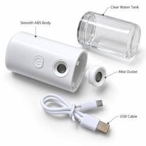 Portable Nano Facial Mist Sprayer – 30ml USB Rechargeable Fine Mist Device