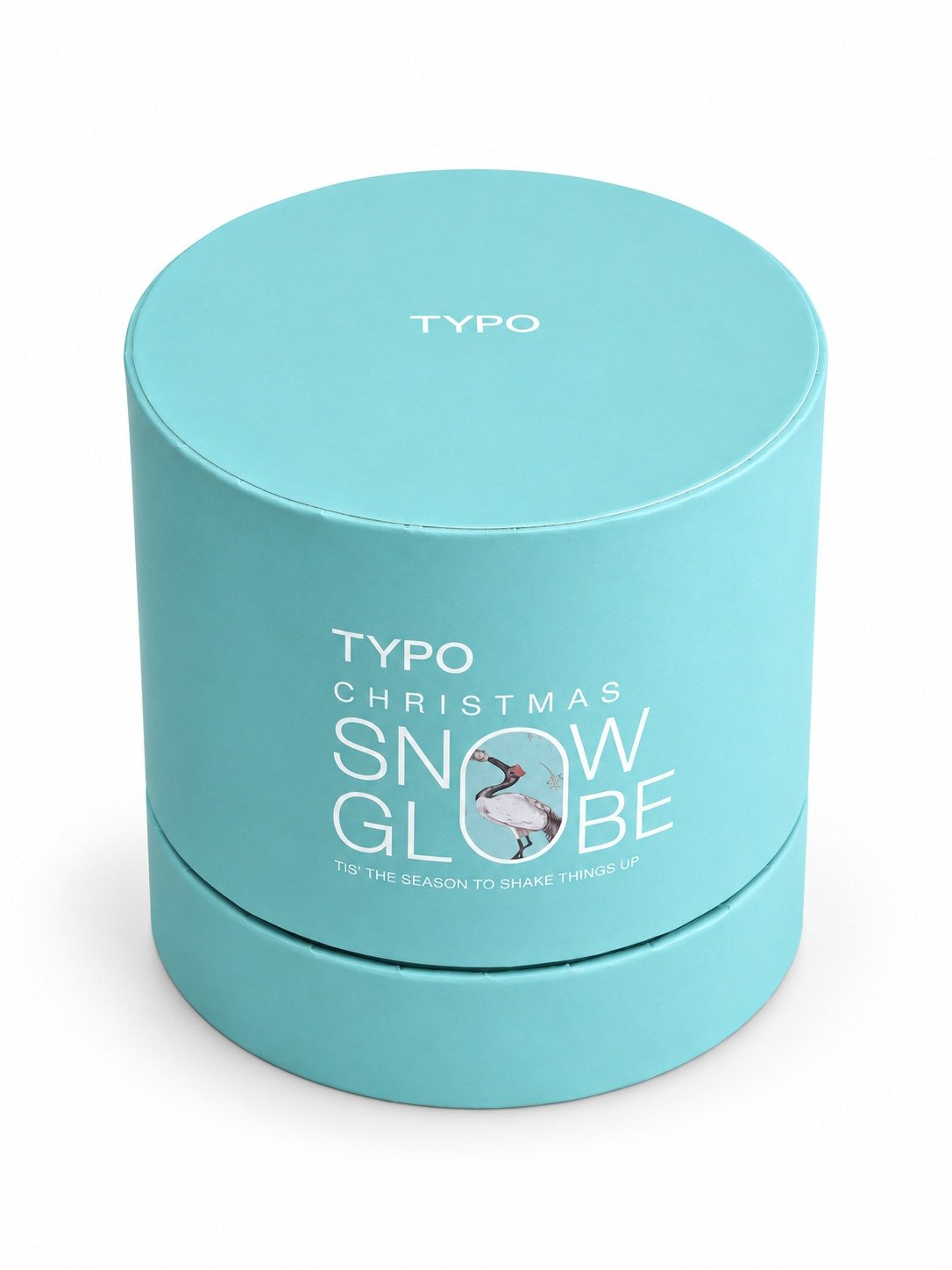WFUK–1 (133) Festive Flamingo Snow Globe with Gift Box – 'Tis the Season' Christmas Decoration