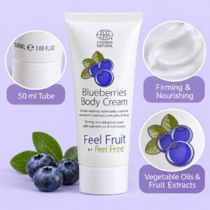Blueberry Body Cream – 50ml Nourishing Body Moisturiser