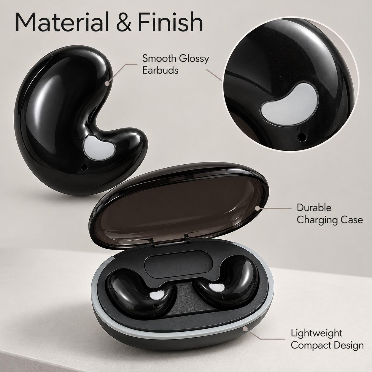 WFUK–1 (70) X55 Wireless Earbuds with Digital Charging Case – Compact Bluetooth 5.3 Earphones