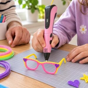 3D Printing Pen with LCD Display – Adjustable PLA/ABS Creative Drawing Pen