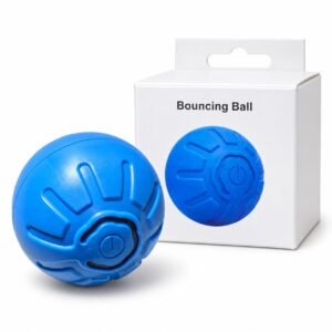 Interactive Rechargeable Bouncing Dog Ball – Automatic Moving Pet Toy Blue