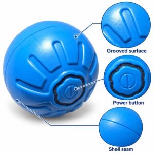 Interactive Rechargeable Bouncing Dog Ball – Automatic Moving Pet Toy Blue