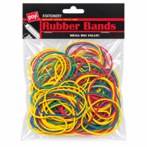 Multicolour Rubber Bands – 80g Mixed Colour Bag