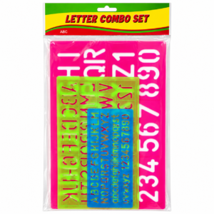 Letter & Number Stencil Set – Reusable Alphabet and Number Templates