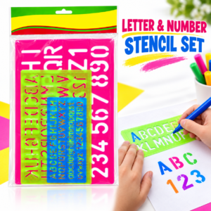 Letter & Number Stencil Set – Reusable Alphabet and Number Templates