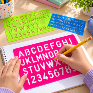 Letter & Number Stencil Set – Reusable Alphabet and Number Templates