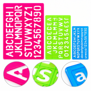Letter & Number Stencil Set – Reusable Alphabet and Number Templates