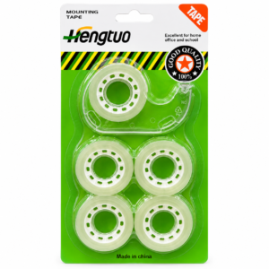 Clear Mounting Tape – 6-Roll Reusable Double-Sided Tape Set