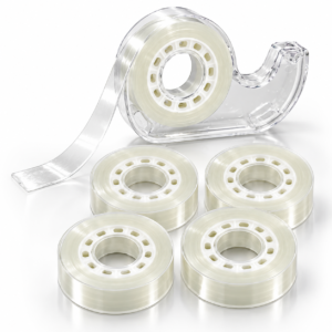 Clear Mounting Tape – 6-Roll Reusable Double-Sided Tape Set