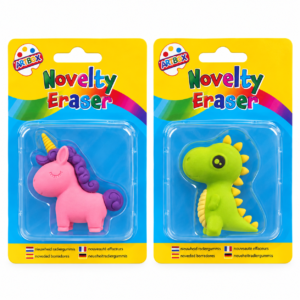 Novelty Animal Eraser – Assorted Unicorn or Dinosaur Design