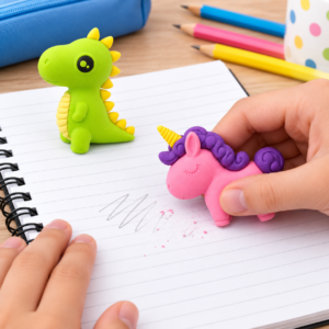 Novelty Animal Eraser – Assorted Unicorn or Dinosaur Design