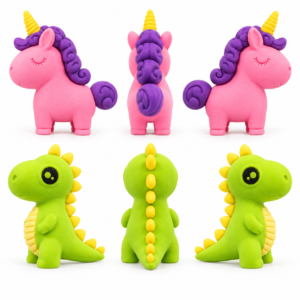 Novelty Animal Eraser – Assorted Unicorn or Dinosaur Design