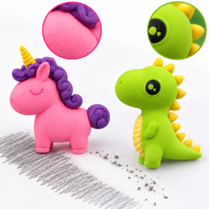 Novelty Animal Eraser – Assorted Unicorn or Dinosaur Design