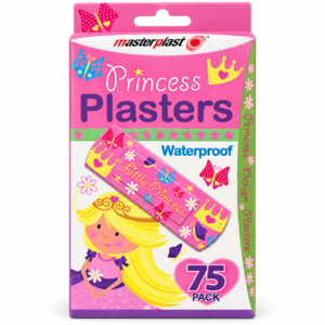 Princess Plasters – 75-Pack Kids Character Adhesive Plasters