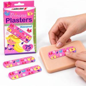 Princess Plasters – 75-Pack Kids Character Adhesive Plasters