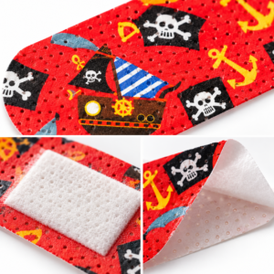 Pirate Plasters – 75-Pack Kids Character Adhesive Plasters