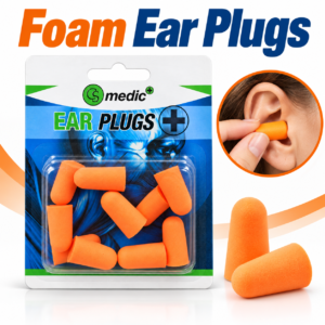 Foam Ear Plugs – 6-Pair Noise-Reducing Travel & Sleep Set