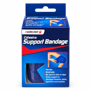 Cohesive Support Bandage – Blue Self-Adhering Flexible Wrap