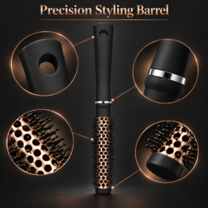 Small Thermal Radial Hair Brush – Vented Round Blow-Dry Styling Brush