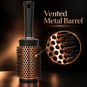 Large Thermal Radial Hair Brush – Vented Round Blow-Dry Styling Brush