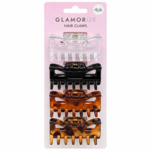 Claw Hair Clips – 4-Pack Assorted Neutral Colours