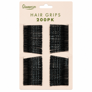 Black Bobby Pins – 200-Pack Bobby Pins for Styling & Up-Dos