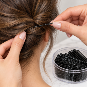 Black Bobby Pins – 200-Pack Bobby Pins for Styling & Up-Dos