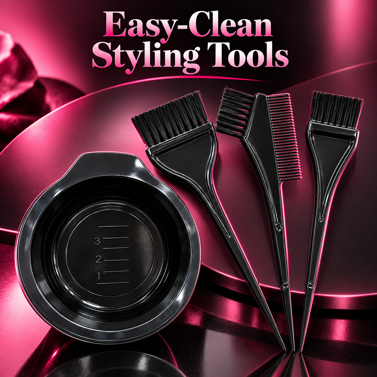 WFUK-148-05.png Hair Dye Brush & Mixing Bowl Set – 4-Piece Salon Colouring Kit